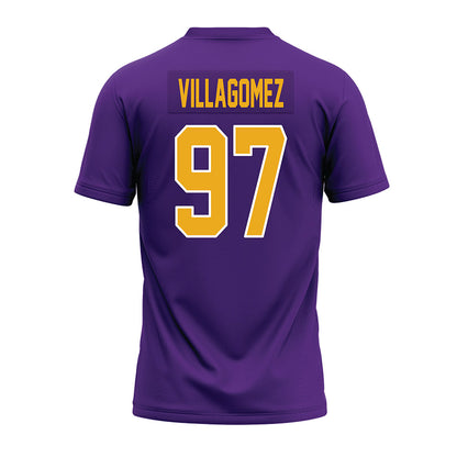 PVAMU - NCAA Football : Carlos Villagomez - Purple Premium Football Jersey-1
