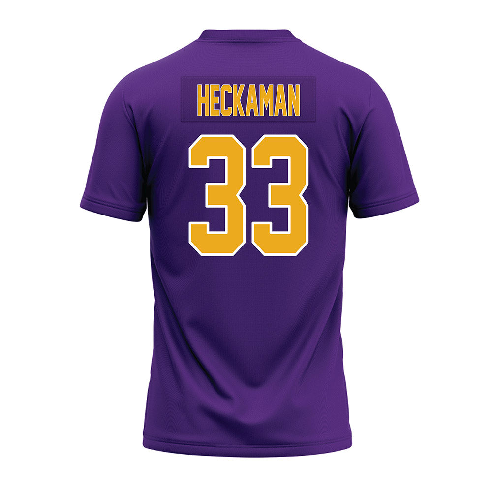 PVAMU - NCAA Football : Kheagian Heckaman - Purple Premium Football Jersey-1