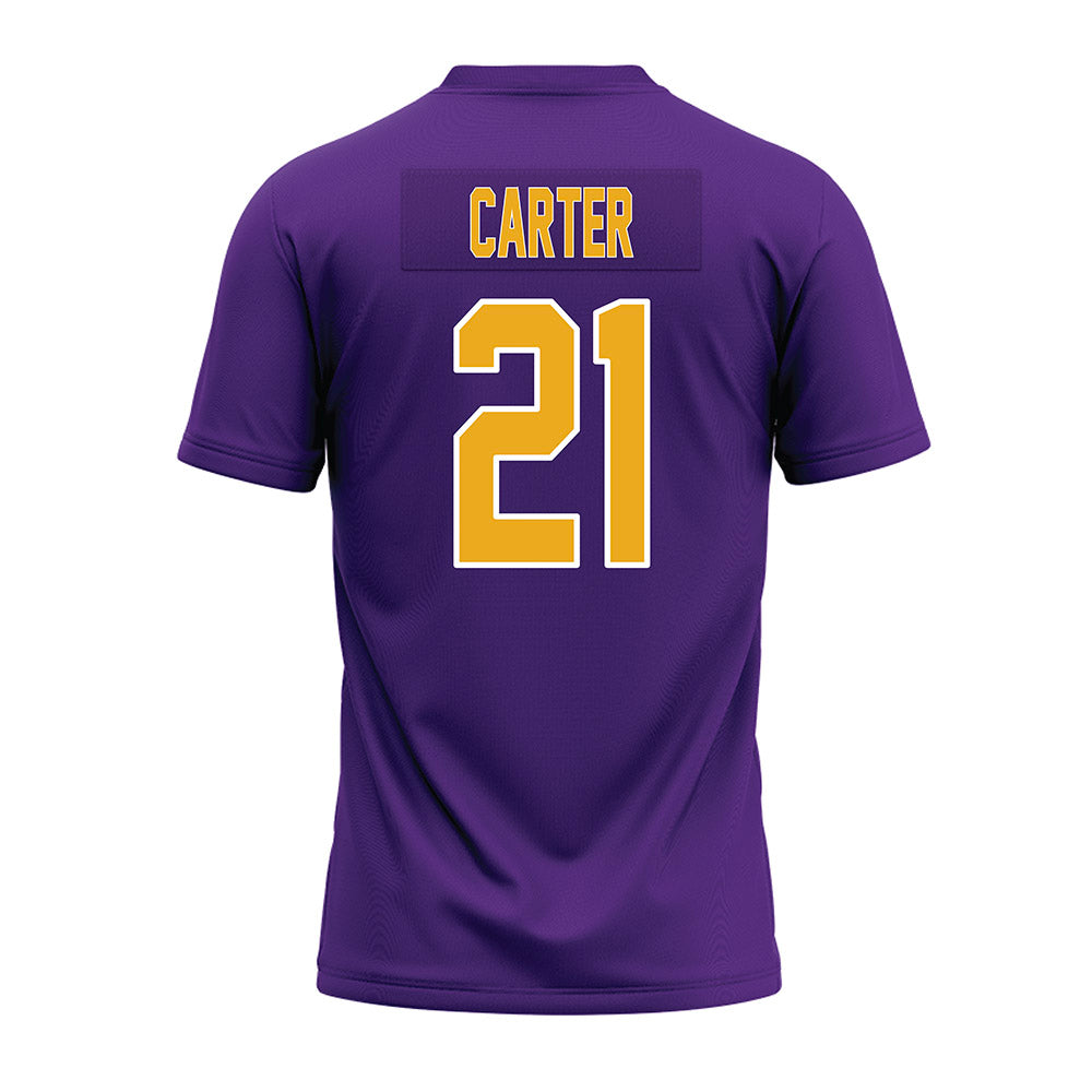 PVAMU - NCAA Football : Tevin Carter - Purple Premium Football Jersey-1
