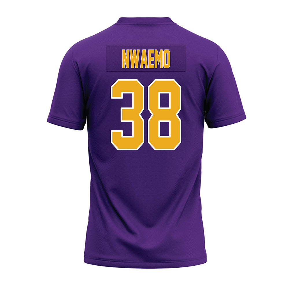 PVAMU - NCAA Football : Amaeze Nwaemo - Purple Premium Football Jersey-1