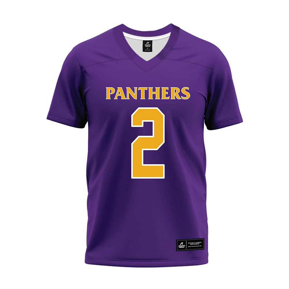 PVAMU - NCAA Football : Connor Wisham - Purple Premium Football Jersey-0