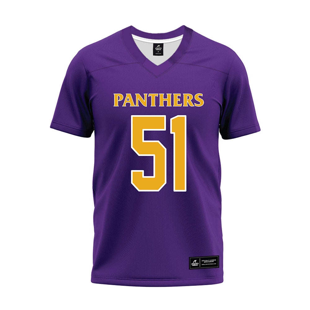 PVAMU - NCAA Football : Nigel Hill - Purple Premium Football Jersey-0