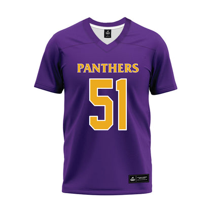 PVAMU - NCAA Football : Nigel Hill - Purple Premium Football Jersey-0