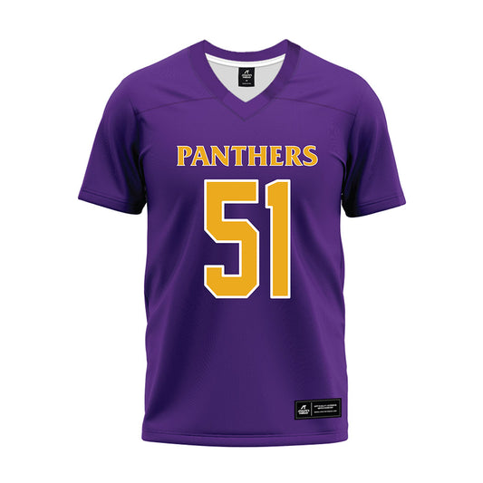 PVAMU - NCAA Football : Nigel Hill - Purple Premium Football Jersey-0