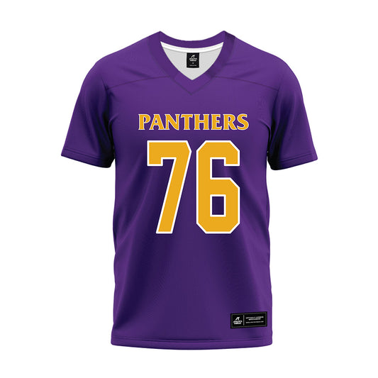 PVAMU - NCAA Football : Caleb Leonard - Purple Premium Football Jersey-0