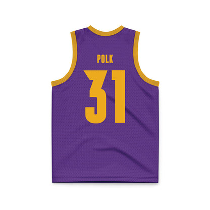 PVAMU - NCAA Women's Basketball : JaNya Polk - Purple Basketball Jersey-1
