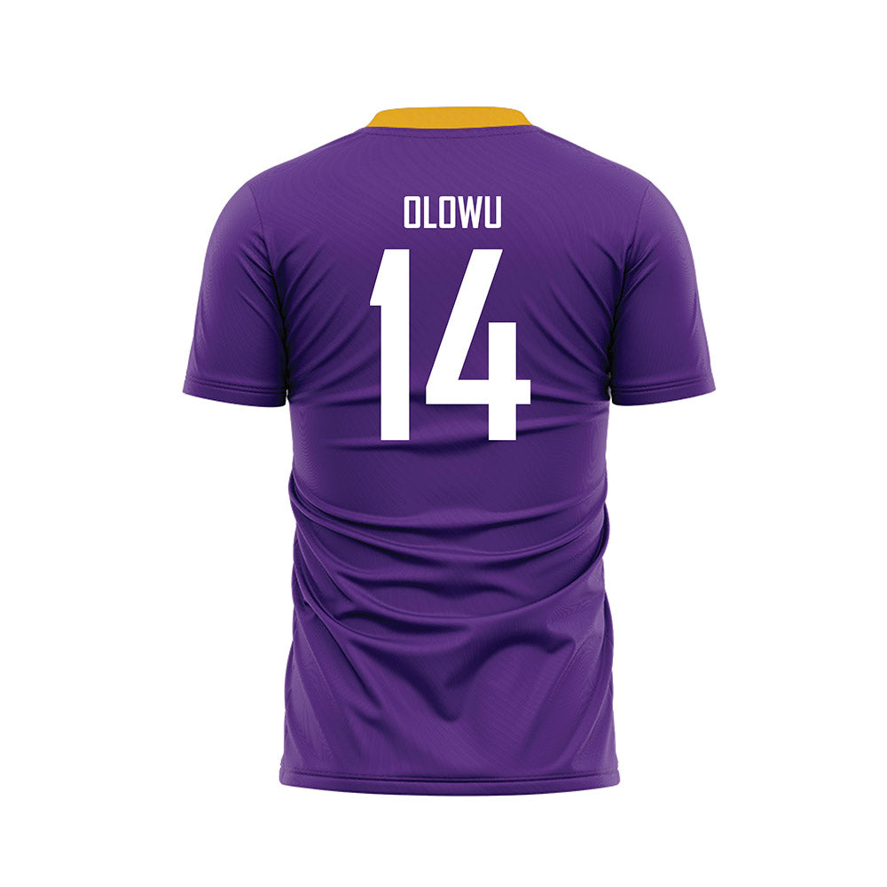 PVAMU - NCAA Women's Soccer : Amelia Olowu - Purple Soccer Jersey-1