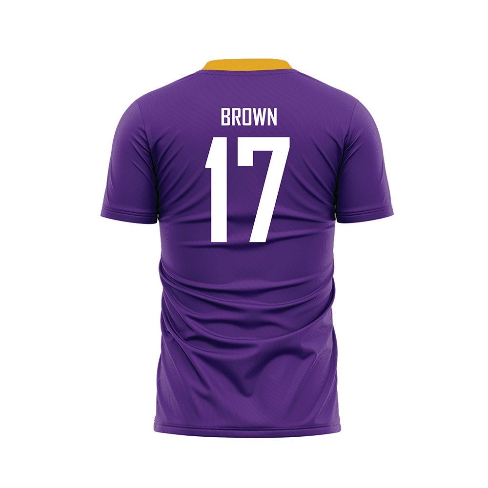 PVAMU - NCAA Women's Soccer : Perrie Brown - Purple Soccer Jersey-1
