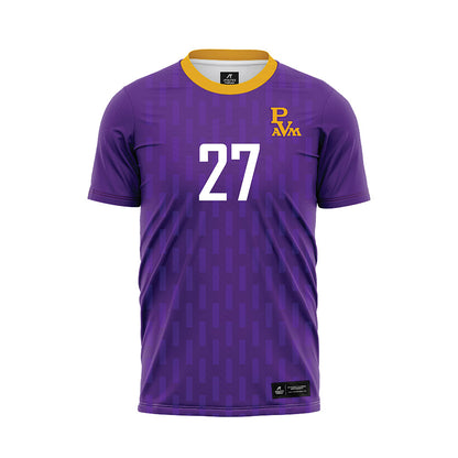 PVAMU - NCAA Women's Soccer : Jasmari Nolasco - Purple Soccer Jersey-0