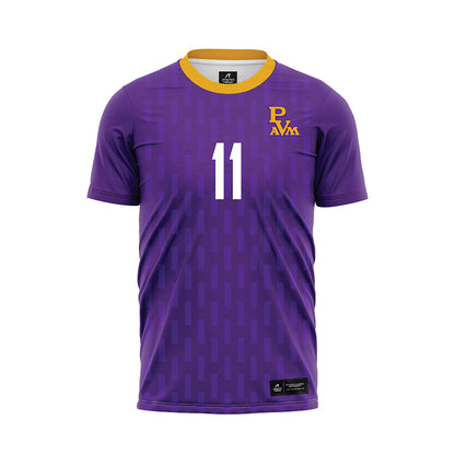 PVAMU - NCAA Women's Soccer : Emily Apodaca - Purple Soccer Jersey-0