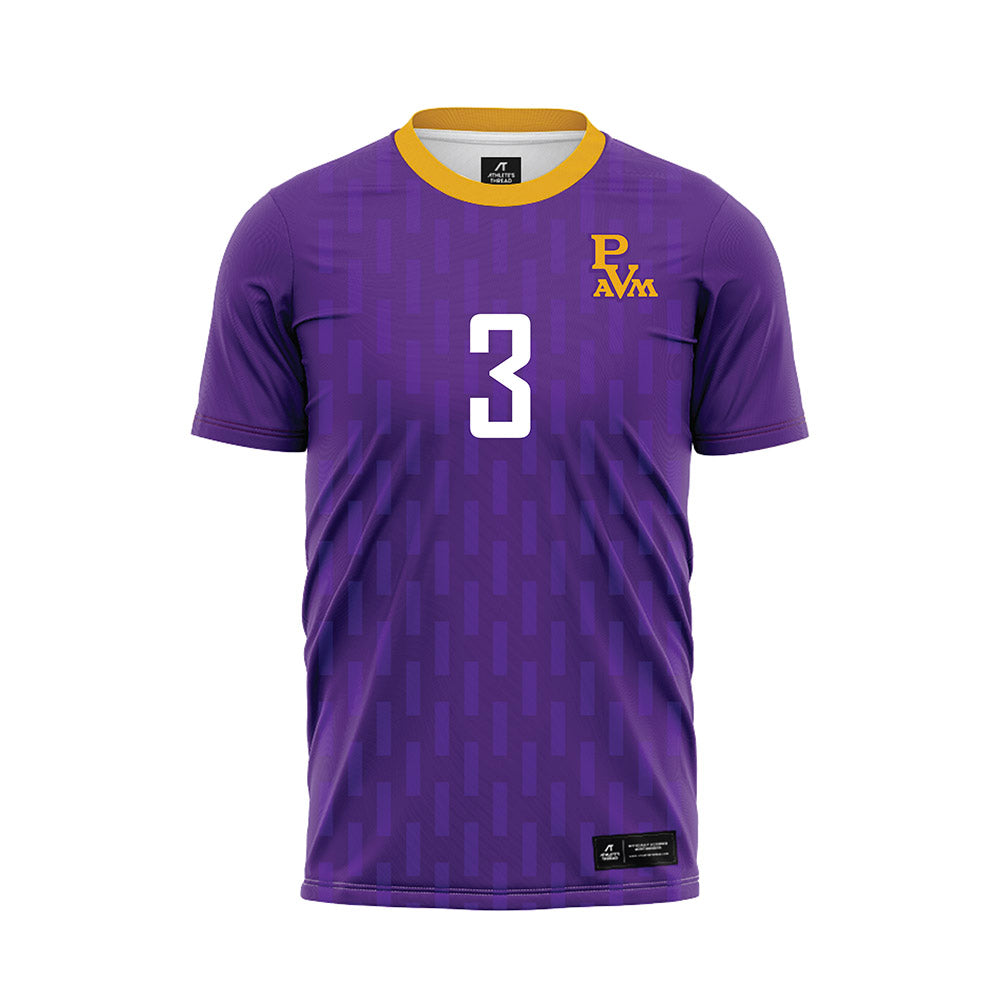 PVAMU - NCAA Women's Soccer : Kaarie Hutchinson - Purple Soccer Jersey-0