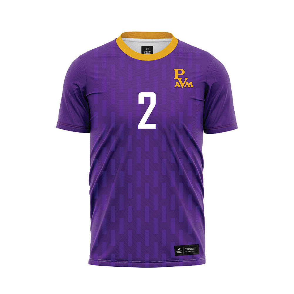 PVAMU - NCAA Women's Soccer : MaKayla Police - Purple Soccer Jersey-0
