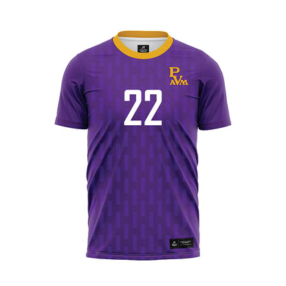 PVAMU - NCAA Women's Soccer : Ashanti Hall - Purple Soccer Jersey-0