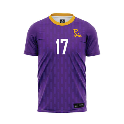 PVAMU - NCAA Women's Soccer : Perrie Brown - Purple Soccer Jersey-0