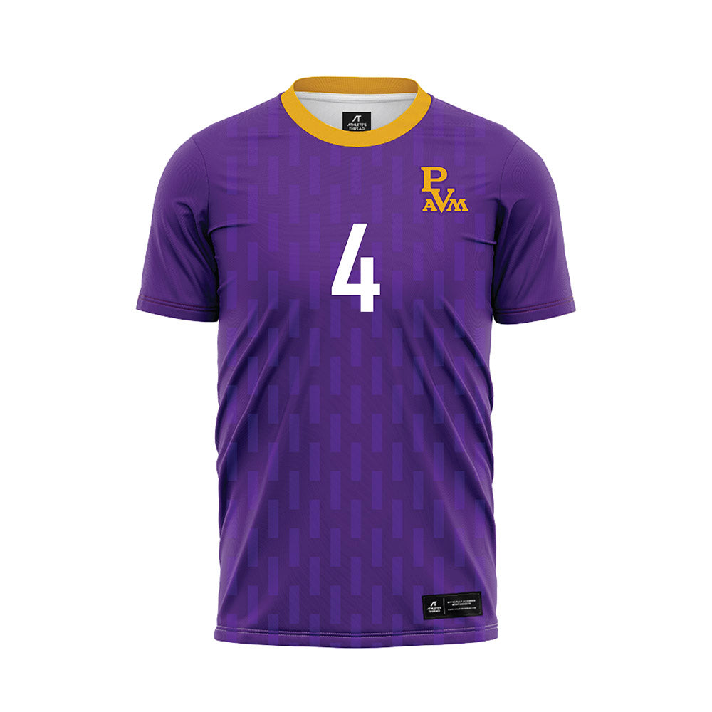 PVAMU - NCAA Women's Soccer : Amiah Brown - Purple Soccer Jersey-0