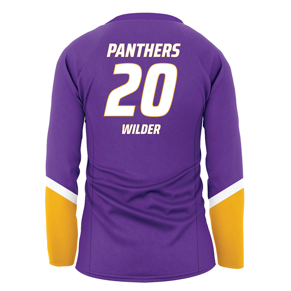 PVAMU - NCAA Women's Volleyball : Valencia Wilder - Purple Volleyball Jersey-1