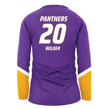PVAMU - NCAA Women's Volleyball : Valencia Wilder - Purple Volleyball Jersey-1