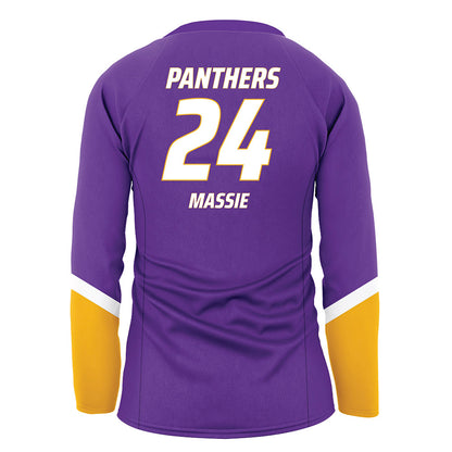 PVAMU - NCAA Women's Volleyball : Kenedy Massie - Purple Volleyball Jersey-1