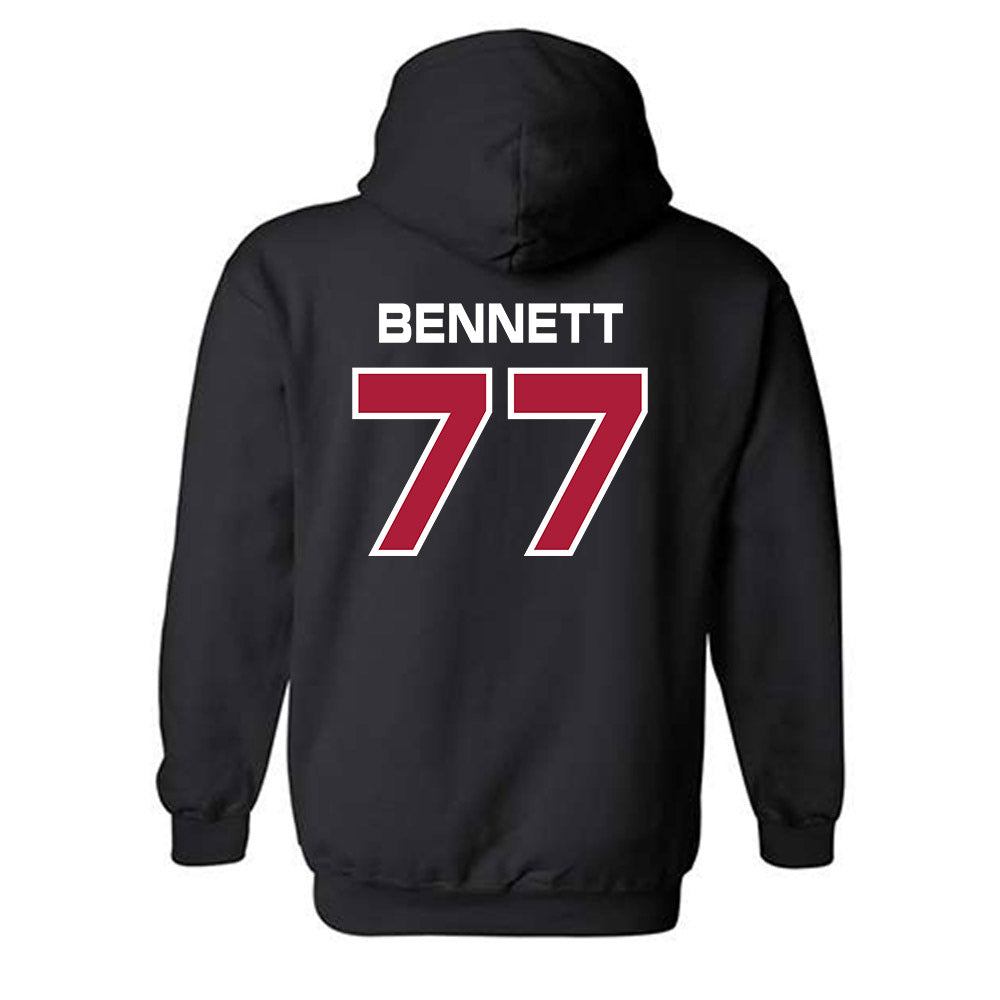 CWU - NCAA Football : Charlie Bennett - Classic Shersey Hooded Sweatshirt-1