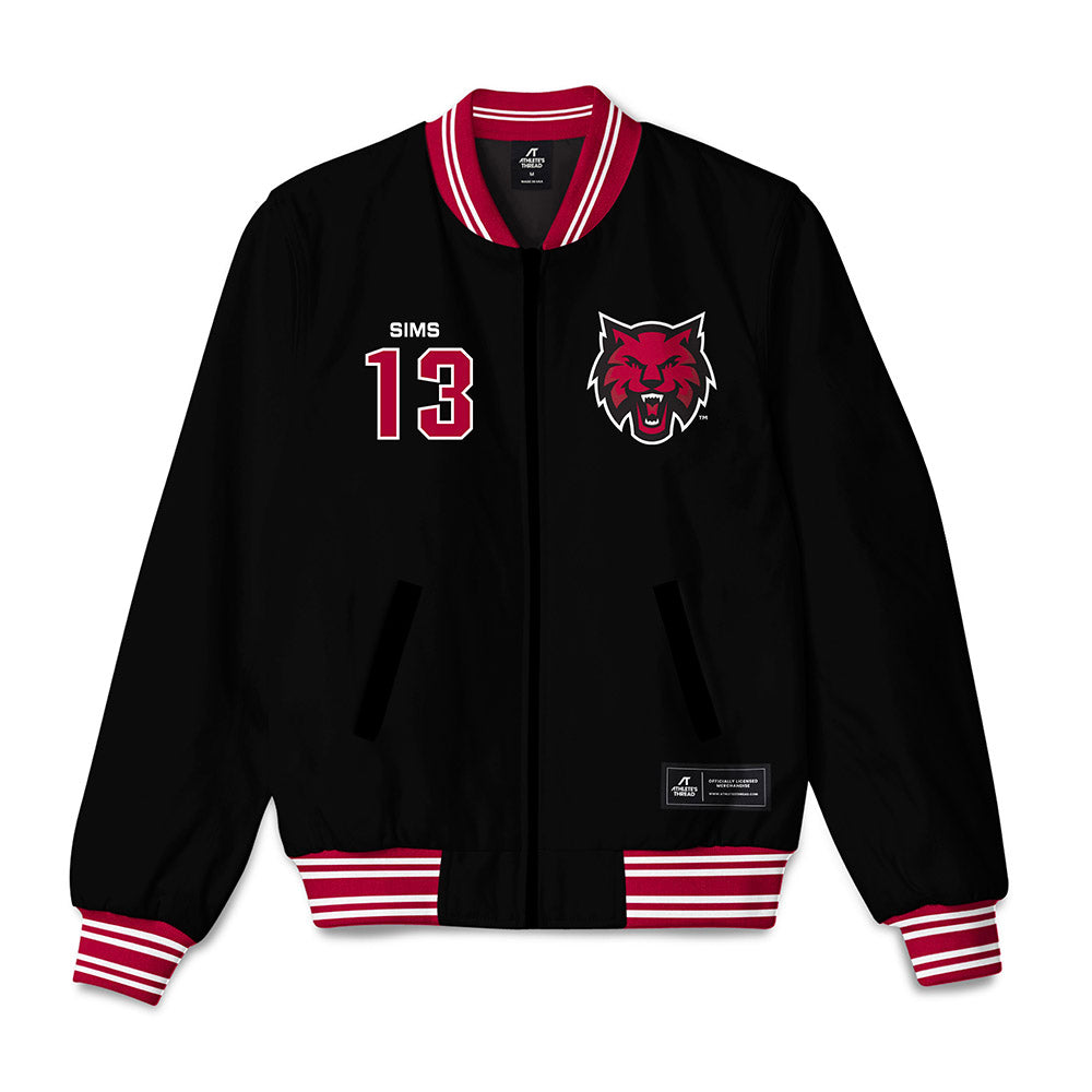 CWU - NCAA Women's Basketball : Capri Sims - Bomber Jacket-0
