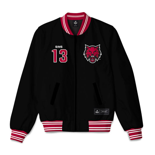 CWU - NCAA Women's Basketball : Capri Sims - Bomber Jacket-0