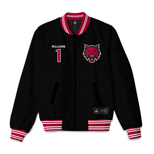 CWU - NCAA Men's Basketball : Eli Williams - Bomber Jacket-0