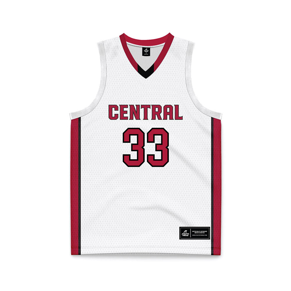 CWU - NCAA Men's Basketball : Calvin Sisk - White Basketball Jersey-0