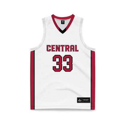 CWU - NCAA Men's Basketball : Calvin Sisk - White Basketball Jersey-0