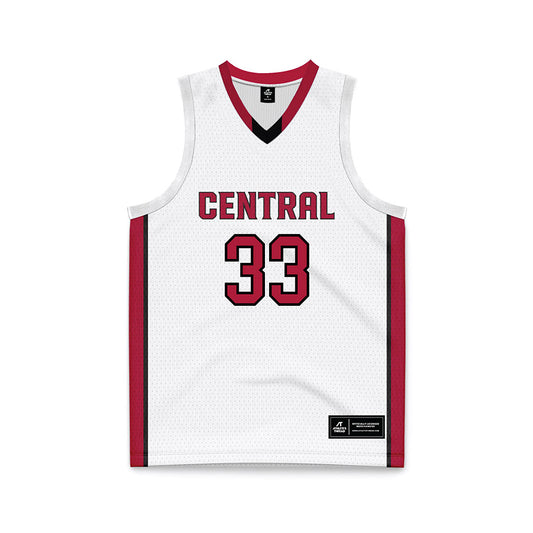 CWU - NCAA Men's Basketball : Calvin Sisk - White Basketball Jersey-0