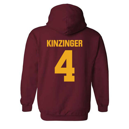 undefined - NCAA Women's Soccer : Karley Kinzinger - Classic Shersey Hooded Sweatshirt-1