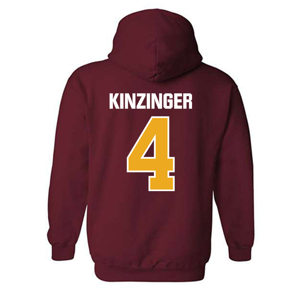undefined - NCAA Women's Soccer : Karley Kinzinger - Hooded Sweatshirt-1