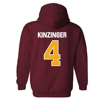 undefined - NCAA Women's Soccer : Karley Kinzinger - Hooded Sweatshirt-1