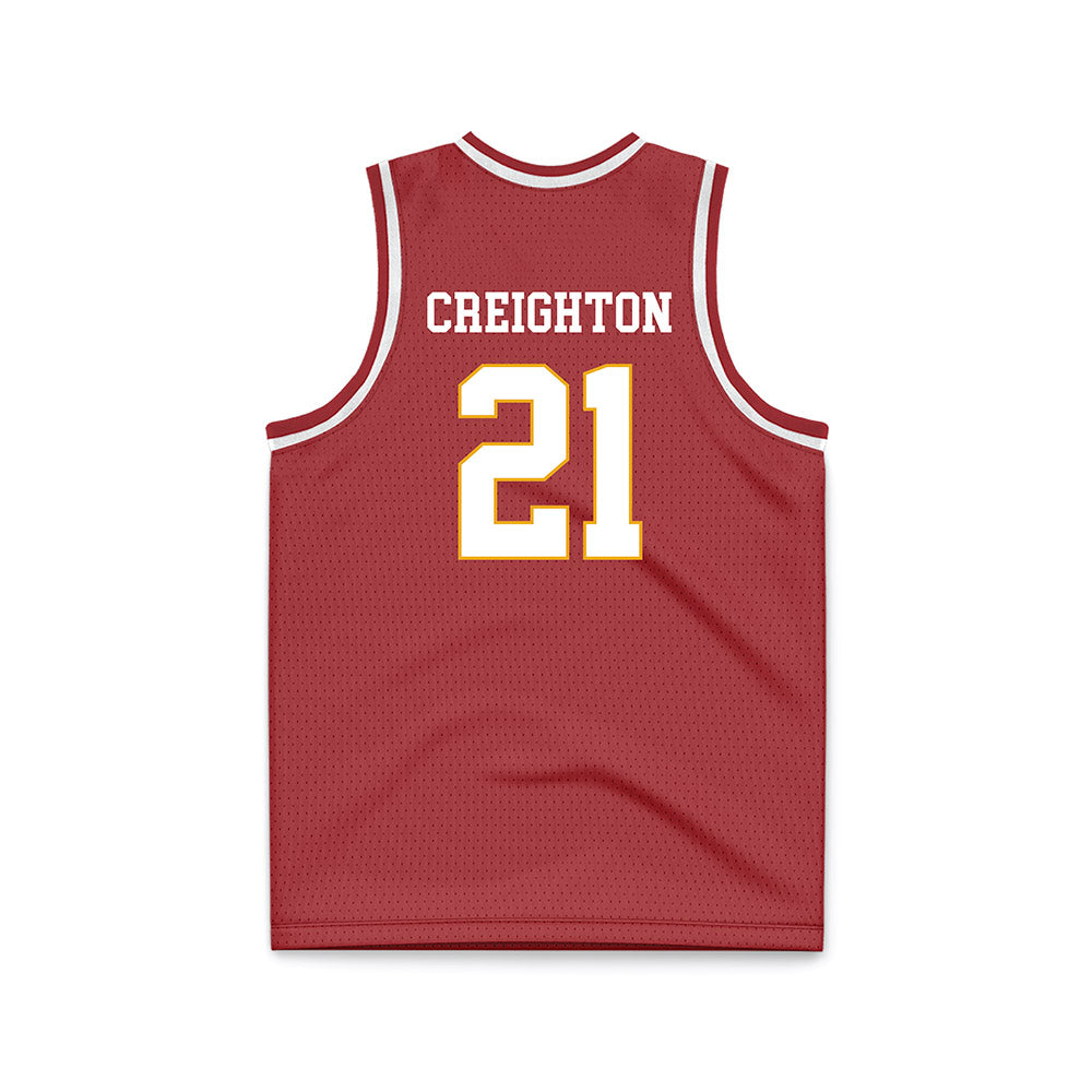 UMSL - NCAA Men's Basketball : Jayden Creighton - red Basketball Jersey-1