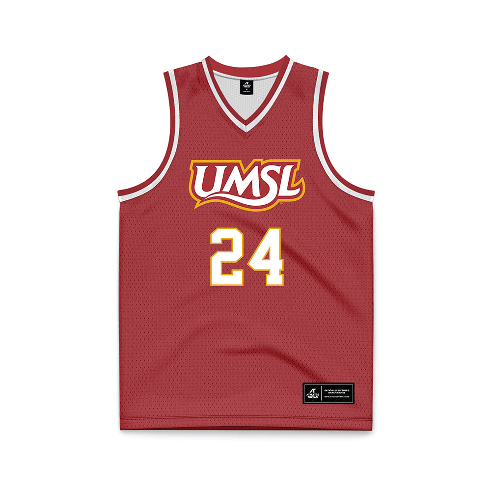 UMSL - NCAA Men's Basketball : Rashad Smith - red Basketball Jersey-0
