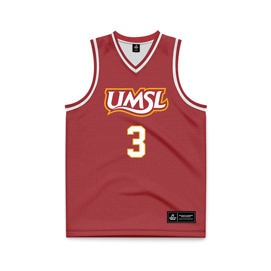 UMSL - NCAA Men's Basketball : Jake Hamilton - red Basketball Jersey-0