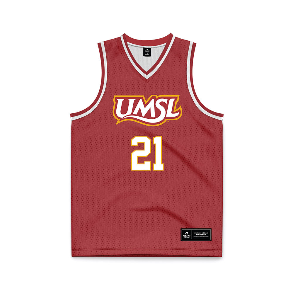 UMSL - NCAA Men's Basketball : Jayden Creighton - red Basketball Jersey-0