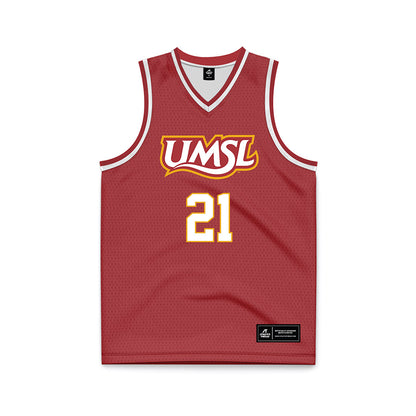 UMSL - NCAA Men's Basketball : Jayden Creighton - red Basketball Jersey-0