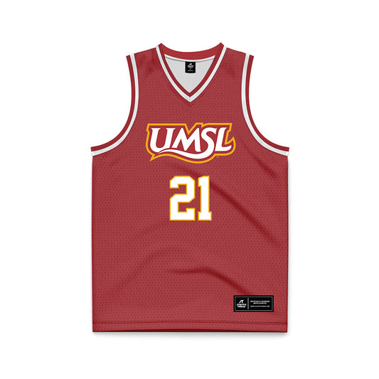 UMSL - NCAA Men's Basketball : Jayden Creighton - red Basketball Jersey-0