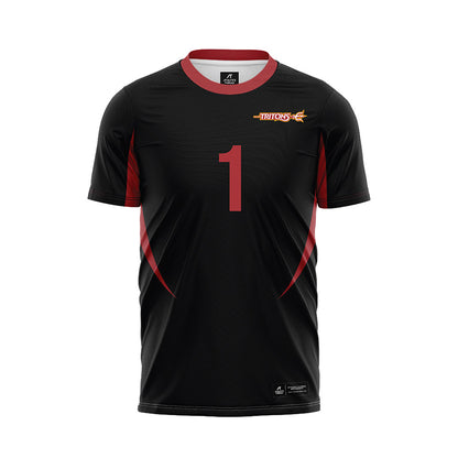 undefined - NCAA Men's Soccer : Jack Franklin - Black Soccer Jersey-0
