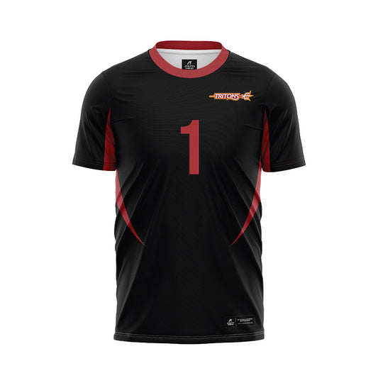 undefined - NCAA Men's Soccer : Jack Franklin - Black Soccer Jersey-0
