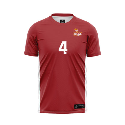 undefined - NCAA Women's Soccer : Karley Kinzinger - Red Soccer Jersey-0