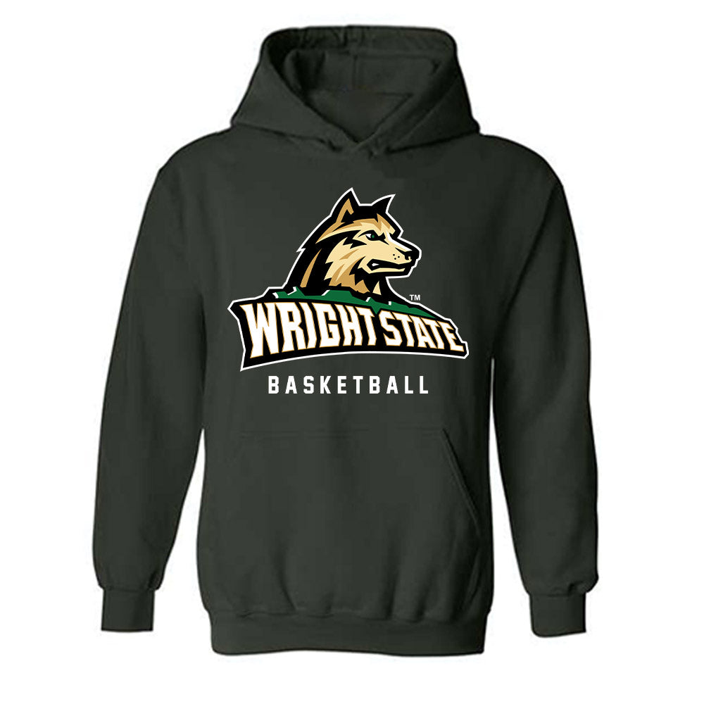 Wright State - NCAA Men's Basketball : Dominic Pangonis - Hooded Sweatshirt-0