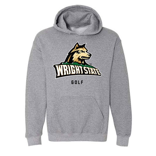 Wright State - NCAA Men's Golf : Adam Horn - Hooded Sweatshirt-0
