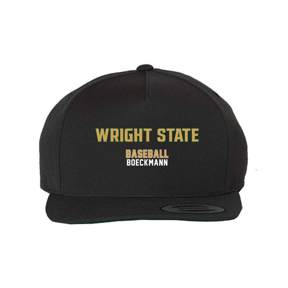Wright State - NCAA Baseball : Evan Boeckmann - Snapback Hat-0