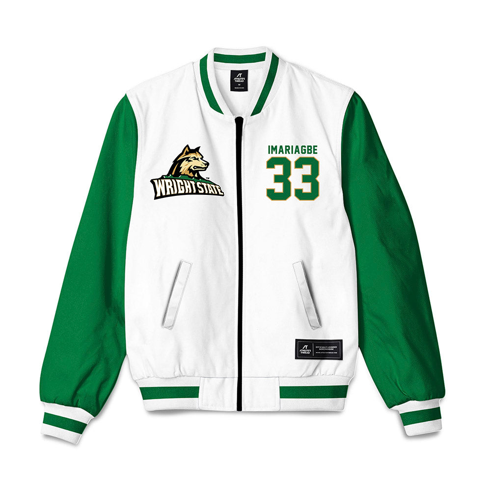 Wright State - NCAA Men's Basketball : Michael Imariagbe - Bomber Jacket-0