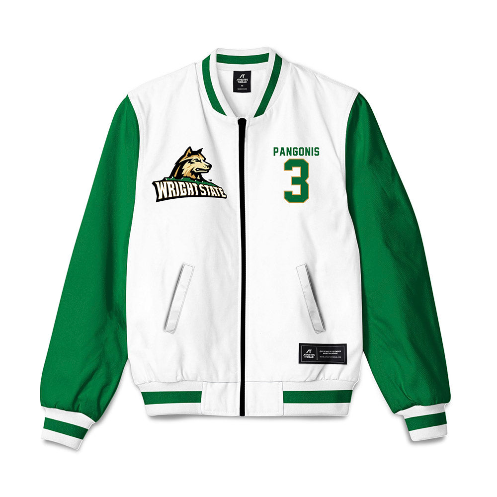 Wright State - NCAA Men's Basketball : Dominic Pangonis - Bomber Jacket-0