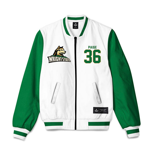 Wright State - NCAA Baseball : Griffen Paige - Bomber Jacket-0