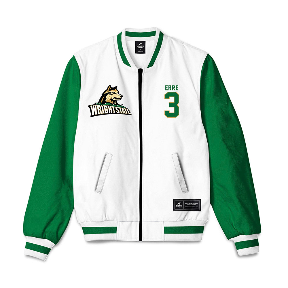 Wright State - NCAA Men's Soccer : Nate Erre - Bomber Jacket-0
