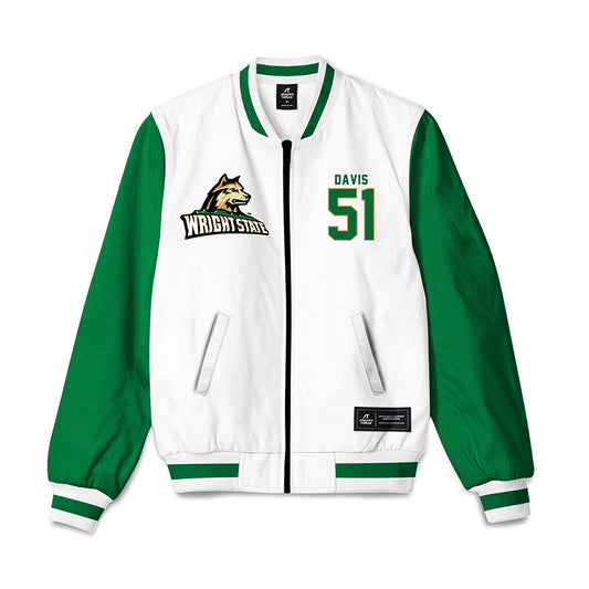 Wright State - NCAA Men's Basketball : Ayden Davis - Bomber Jacket-0