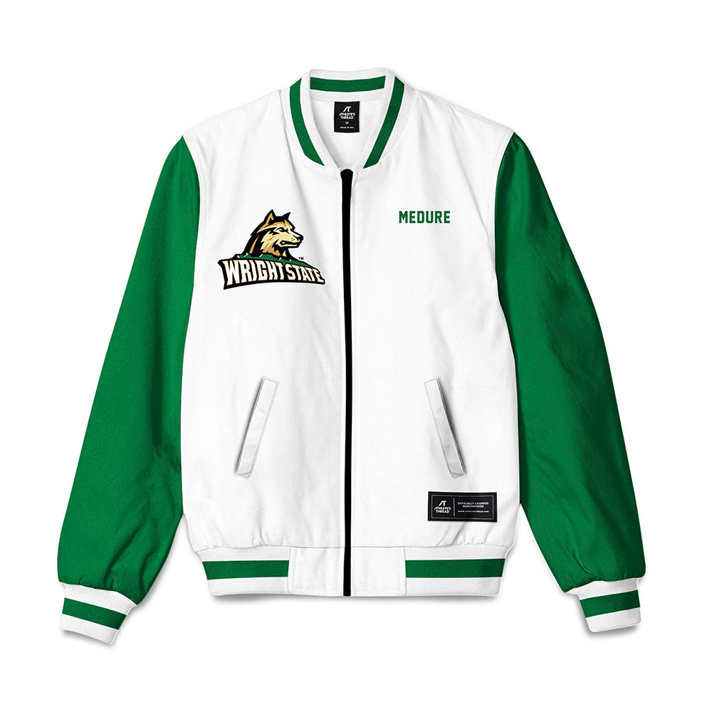 Wright State - NCAA Men's Track & Field : Wyatt Medure - Bomber Jacket-0
